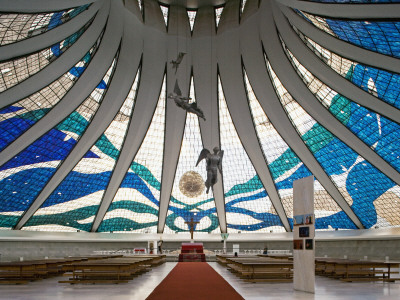 Brasilia Cathedral, Architect: Oscar Niemeyer by Alan Weintraub Pricing Limited Edition Print image