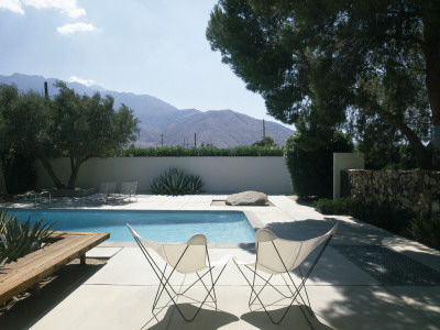 Alexander Steel Frame House, Palm Springs (1960-2) Swimming Pool, Architect: Donald Wexler by Alan Weintraub Pricing Limited Edition Print image
