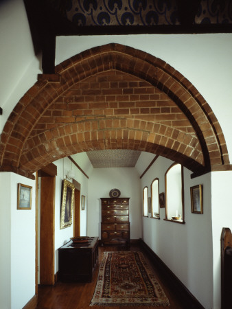 The Red House, Bexleyheath, Landing With Decorative Pieces, 1859-60, Architect: Philip Webb by Charlotte Wood Pricing Limited Edition Print image