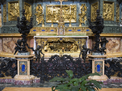 The Tomb Of St Ignatius Loyola At Chiesa Del Gesu, Rome, Italy by David Clapp Pricing Limited Edition Print image