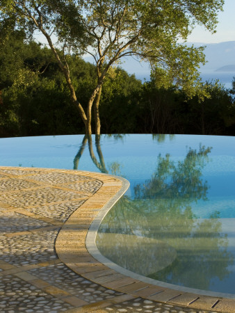 Infinity Pool, Corfu, Designer: Gina Price by Clive Nichols Pricing Limited Edition Print image