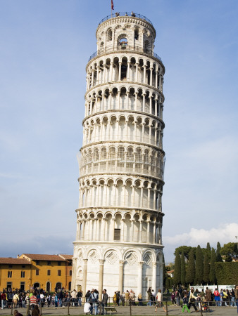 The Leaning Tower Of Pisa, Piazza Dei Miracoli, Pisa, Italy, 1173, Architect: Diotisalvi, Pisano by David Clapp Pricing Limited Edition Print image