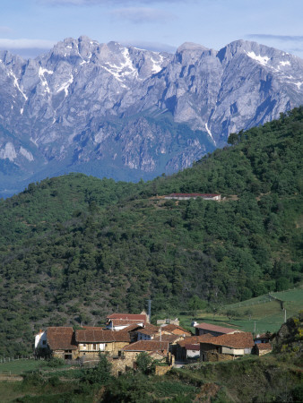 Vernacular Buildings, Picos De Europa, Cahecho Near Potes, Cantabria by Colin Dixon Pricing Limited Edition Print image