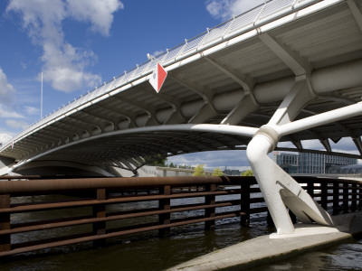 Crown Prince Bridge, Berlin, Architect: Santiago Calatrava by G Jackson Pricing Limited Edition Print image