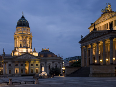 The German Cathedral And Concert Hall, Gendarmenmarkt, Berlin by G Jackson Pricing Limited Edition Print image