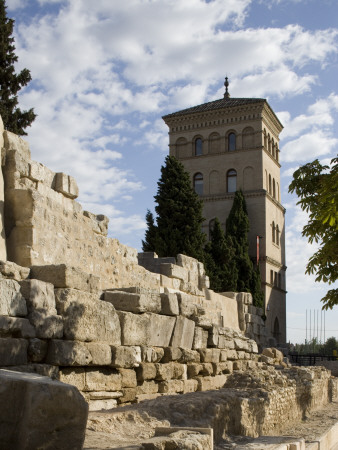 Roman Walls And The Zuda Tower, Zaragoza by G Jackson Pricing Limited Edition Print image