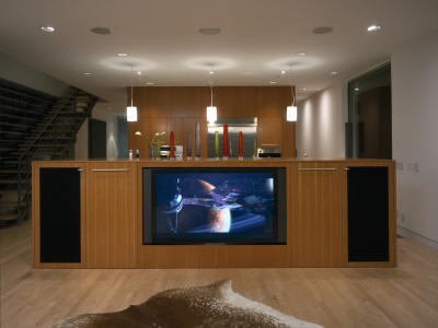 Oshry Residence, Bel Air, California, Looking From Seating Area Towards Kitchen, Spf Architects by John Edward Linden Pricing Limited Edition Print image