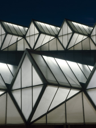 Leicester University Faculty Of Engineering, England, 1959 - 1963, Abstract Of Workshop Roof Lights by Jeremy Cockayne Pricing Limited Edition Print image