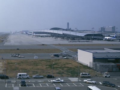 Kansai Airport, Osaka, Overall Exterior, Architect: Renzo Piano Building Workshop by John Edward Linden Pricing Limited Edition Print image