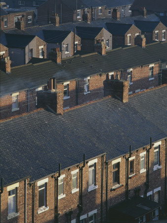Easington - Durham Mining Village - The Long Lines Of Terraced Workers' Housing by Joe Cornish Pricing Limited Edition Print image