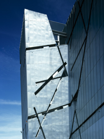 Jewish Museum In Berlin Germany Exerior View Of Silver Cladding, Architect: Daniel Libeskind by John Edward Linden Pricing Limited Edition Print image