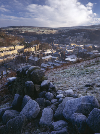 Hebden Bridge In Winter, Yorkshire, England by Joe Cornish Pricing Limited Edition Print image