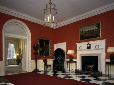 10 Downing Street, Entrance Hall Looking Through To Lift Lobby And Chippendale by Mark Fiennes Pricing Limited Edition Print image