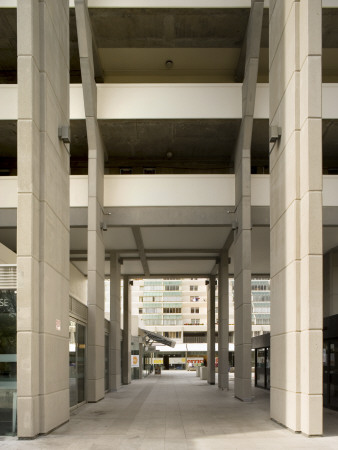 Brunswick Centre, Bloomsbury, London, Rear Access, Architect: Hodgkinson, Bernstein Associates by Morley Von Sternberg Pricing Limited Edition Print image