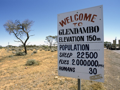 Sign In The Outback, Glendambo by Marcel Malherbe Pricing Limited Edition Print image