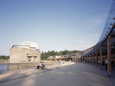 Visitor Attraction Building, Loch Lomond, Balloch, Scotland, Distant View With Orientation Centre by Keith Hunter Pricing Limited Edition Print image