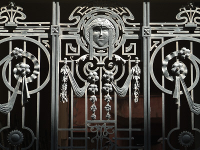 Gate Detail, Art Nouveau Residence, Riga by Natalie Tepper Pricing Limited Edition Print image