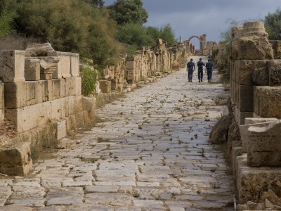 Roman Street, Leptis Magna, Libya by Natalie Tepper Pricing Limited Edition Print image
