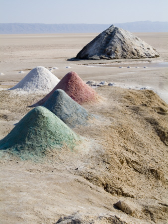 Salt Piles, Chott El Jerid Salt Lake by Natalie Tepper Pricing Limited Edition Print image