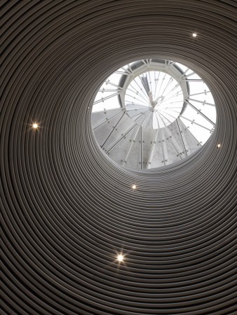 National Assembly For Wales, Debating Chamber Natural Ventilation Funnel With Mirrored Reflector by Richard Bryant Pricing Limited Edition Print image