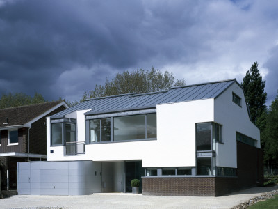 Modern House With Basement Pool, Hampstead, Exterior, Architect: Belsize Architects by Nicholas Kane Pricing Limited Edition Print image