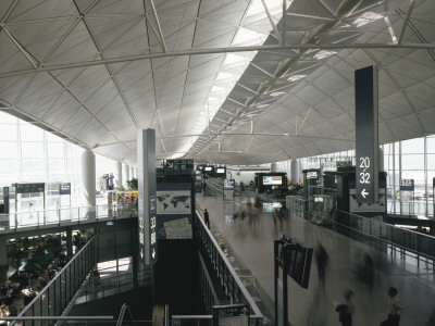 Hong Kong International Airport, Chek Lap Kok Central Concourse, Architect: Foster And Partners by Richard Bryant Pricing Limited Edition Print image