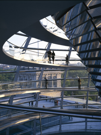 Reichstag, Platz Der Republik, Berlin, Germany - Dome Over Tiergarten, Architect: Sir Norman Foster by Richard Bryant Pricing Limited Edition Print image