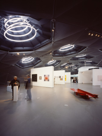 Kunsthaus Lmg Graz, Graz Austria, Exhibition Galleries, Architect: Peter Cook And Colin Fournier by Peter Durant Pricing Limited Edition Print image