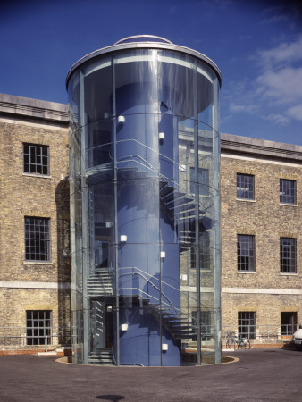Action Stations, Portsmouth, Detail Of Spiral Staircase, Maccormac Jamieson Prichard Architects by Peter Durant Pricing Limited Edition Print image