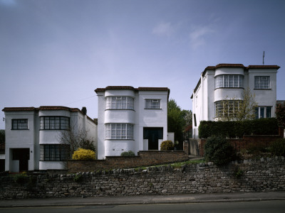 1930'S Modernist Housing, 27-31 Druids Hill, Stoke Bishop, Avon by Nick Dawe Pricing Limited Edition Print image