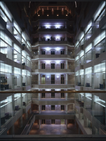 Nobel House, London, Atrium At Night, Architect: Gmw by Richard Bryant Pricing Limited Edition Print image