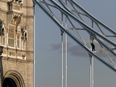 Tower Bridge With Construction Workers, London, Architect: Horace Jones by Richard Bryant Pricing Limited Edition Print image