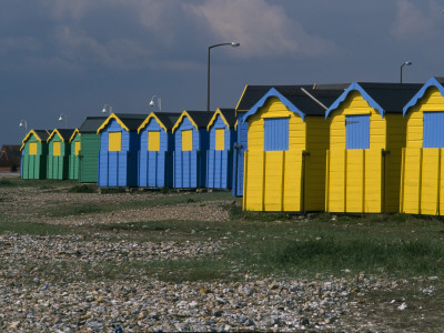 Beach Huts, Littlehampton, West Sussex by Richard Turpin Pricing Limited Edition Print image