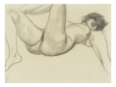 Nu Feminin Allonge Sur Le Dos by Theophile Steinlen Pricing Limited Edition Print image