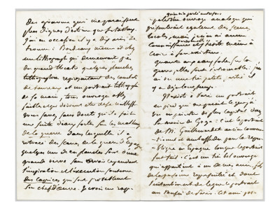 Lettre Autographe Signee A Laurent Matheron, 10 Decembre 1855 by Eugene Delacroix Pricing Limited Edition Print image