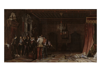 Assassinat Du Duc De Guise Au Chateau De Blois En 1588 by Paul Delaroche Pricing Limited Edition Print image