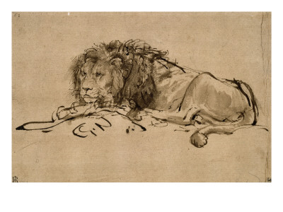 Lion Au Repos by Rembrandt Van Rijn Pricing Limited Edition Print image