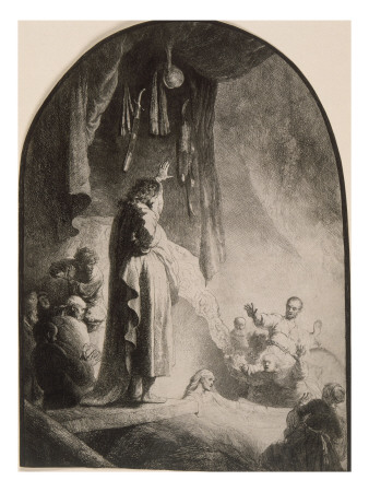 La Grande Resurrection De Lazare ; 3Eme Etat by Rembrandt Van Rijn Pricing Limited Edition Print image