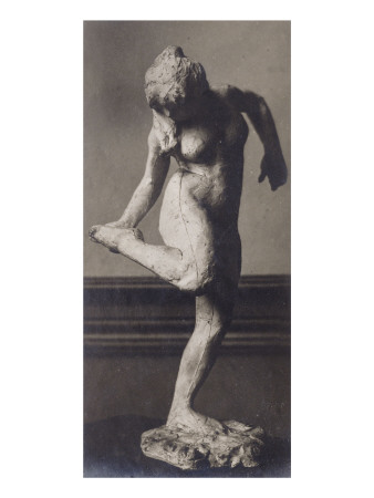 Photo D'une Sculpture En Cire De Degas:Danseuse Regardant La Plante De Son Pied Droit,1Ère Étude by Ambroise Vollard Pricing Limited Edition Print image