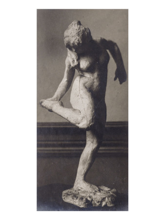 Photo D'une Sculpture En Cire De Degas:Danseuse Regardant La Plante De Son Pied Droit,1Ere Etude by Ambroise Vollard Pricing Limited Edition Print image