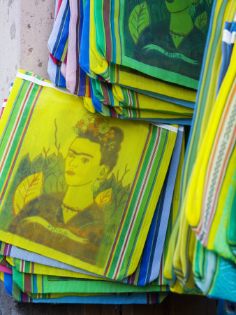 Market Bags Of Woven Poly Mesh, San Miguel De Allende, Guanajuato, Mexico by Julie Eggers Pricing Limited Edition Print image