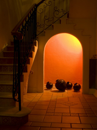 Hotel Mediomundo At Night, Merida, Yucatan, Mexico by Julie Eggers Pricing Limited Edition Print image