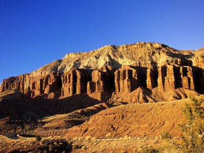 Sandstone Escarpment Capitol Reef National Park, Utah, Usa by Michael Defreitas Pricing Limited Edition Print image