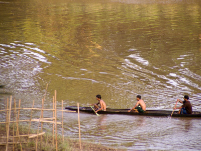 Fishermen, Luang Prabang by Eloise Patrick Pricing Limited Edition Print image