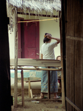 Inside Looking Out, Hmong Village, Laos by Eloise Patrick Pricing Limited Edition Print image
