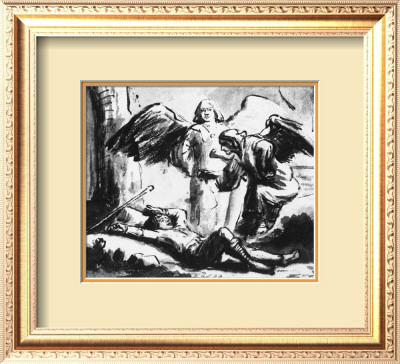 Jacob's Dream, Royal Library, Turin by Rembrandt Van Rijn Pricing Limited Edition Print image