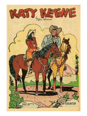 Archie Comics Retro: Katy Keene Cowgirl Pin-Up With K.O. Kelly (Aged) by Bill Woggon Pricing Limited Edition Print image