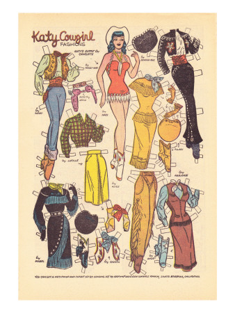 Archie Comics Retro: Katy Keene Cowgirl Fashions (Aged) by Bill Woggon Pricing Limited Edition Print image