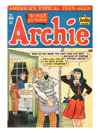 Archie Comics Retro: Archie Comic Book Cover #26 (Aged) by Al Fagaly Pricing Limited Edition Print image