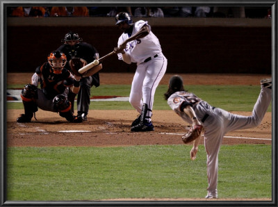 Texas Rangers V. San Francisco Giants, Game 5: Vladimir Guerrero by Christian Petersen Pricing Limited Edition Print image